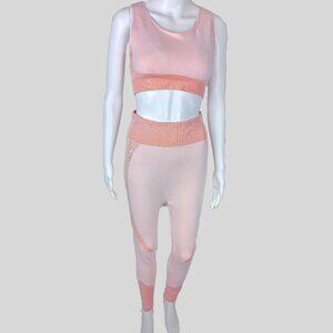 Pink/Coral 2-Piece Active Women's Athleisure Outfit  Set